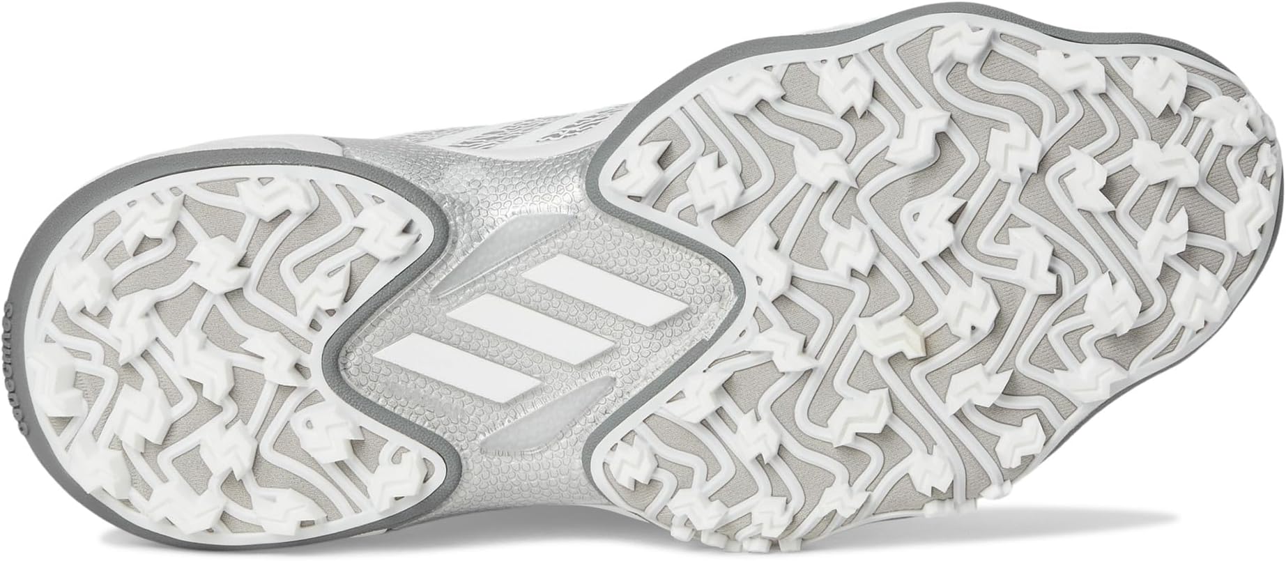 Кроссовки adidas Golf Men's Codechaos 25 Golf Shoes, Footwear White/Silver Metallic/Grey Two — фото 3
