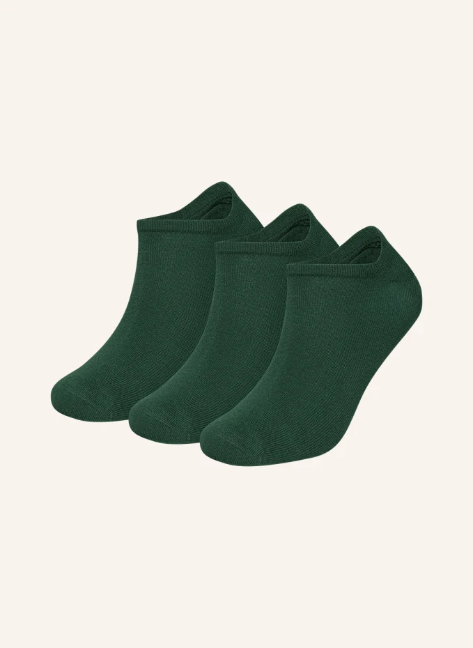 

Комплект из 3 носков-кроссовок one color shorties Dillysocks, зеленый