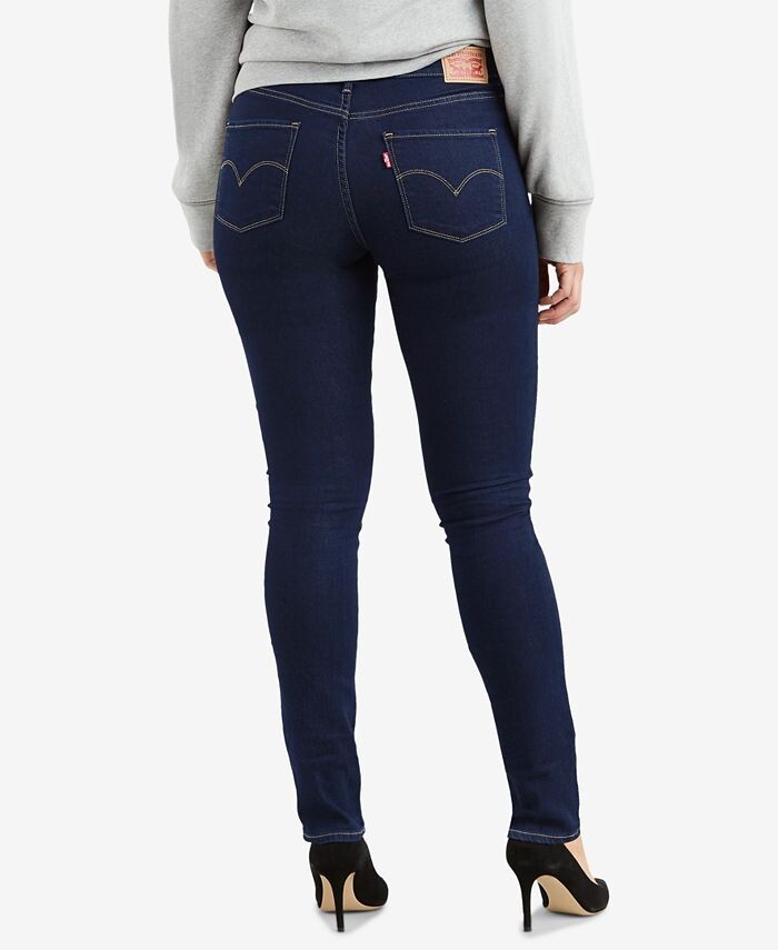 Женские джинсы Levi's 311 Mid Rise Shaping Skinny, темно-синий — фото 2