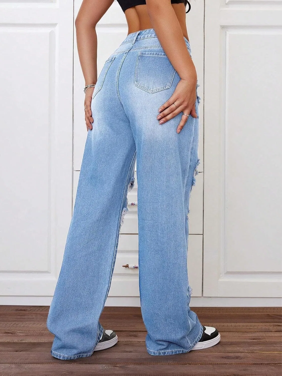 Джинсы Wide Leg, Women's Legendary, Light Wash — фото 2
