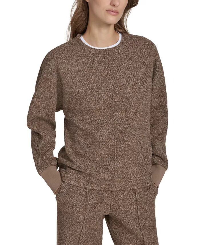 

Женская толстовка с круглым вырезом из ворсистой ткани Andrew Marc Sport Marc New York, красный