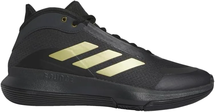 Кроссовки Adidas Bounce Legends унисекс для взрослых, металлик/черный — фото 2