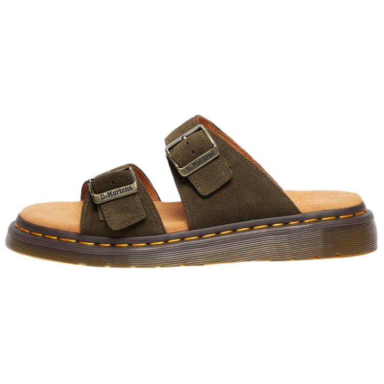 Сандалии Dr. Martens Suede Flat Dr.Martens, Olive