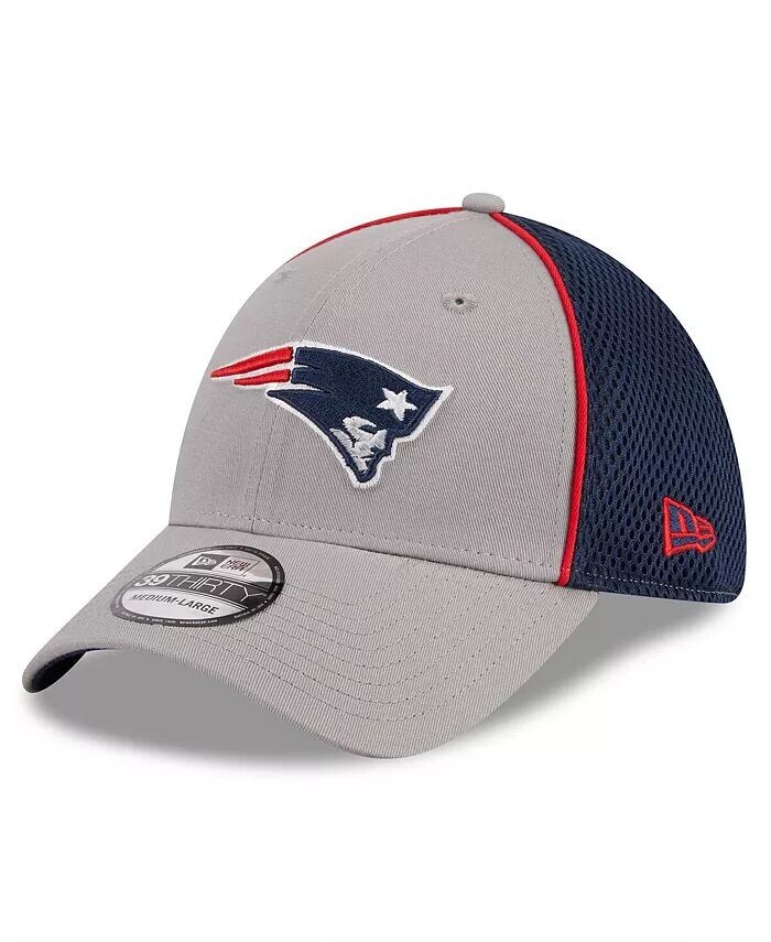 

Мужская серая кепка New England Patriots Pipe 39THIRTY Flex Hat New Era, серый