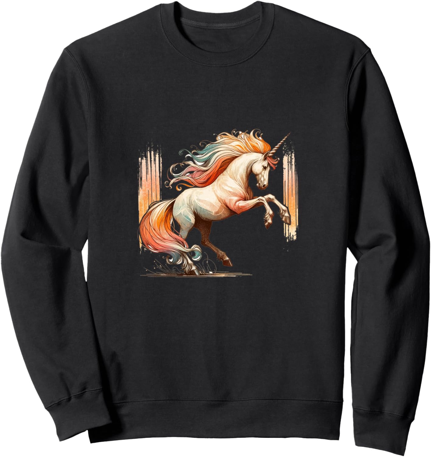 

Толстовка в стиле ретро с изображением единорога Cutie Unicorn Snuggins, черный