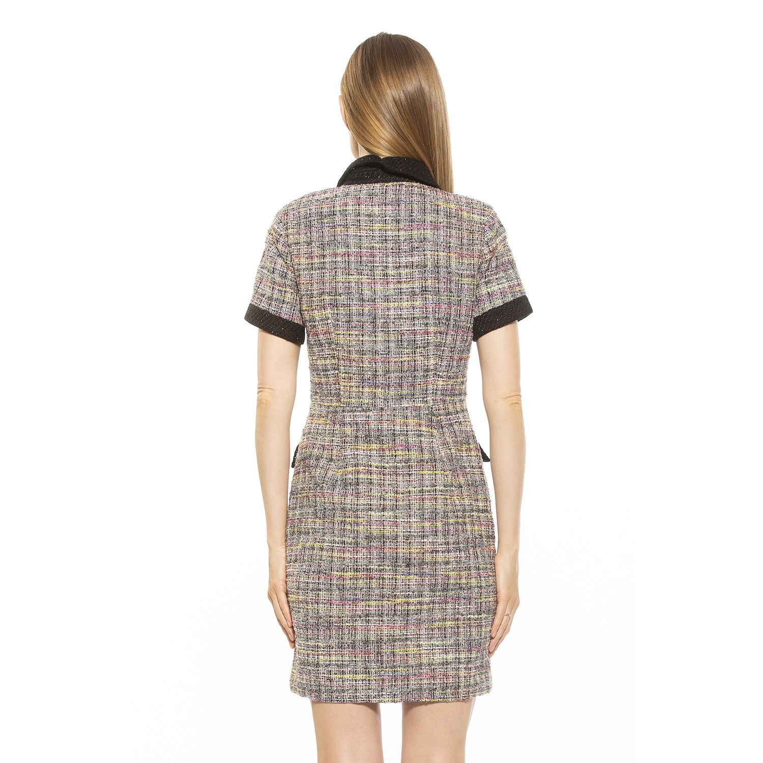 

Женское твидовое платье-рубашка на пуговицах с воротником ALEXIA ADMOR Jenni ALEXIA ADMOR