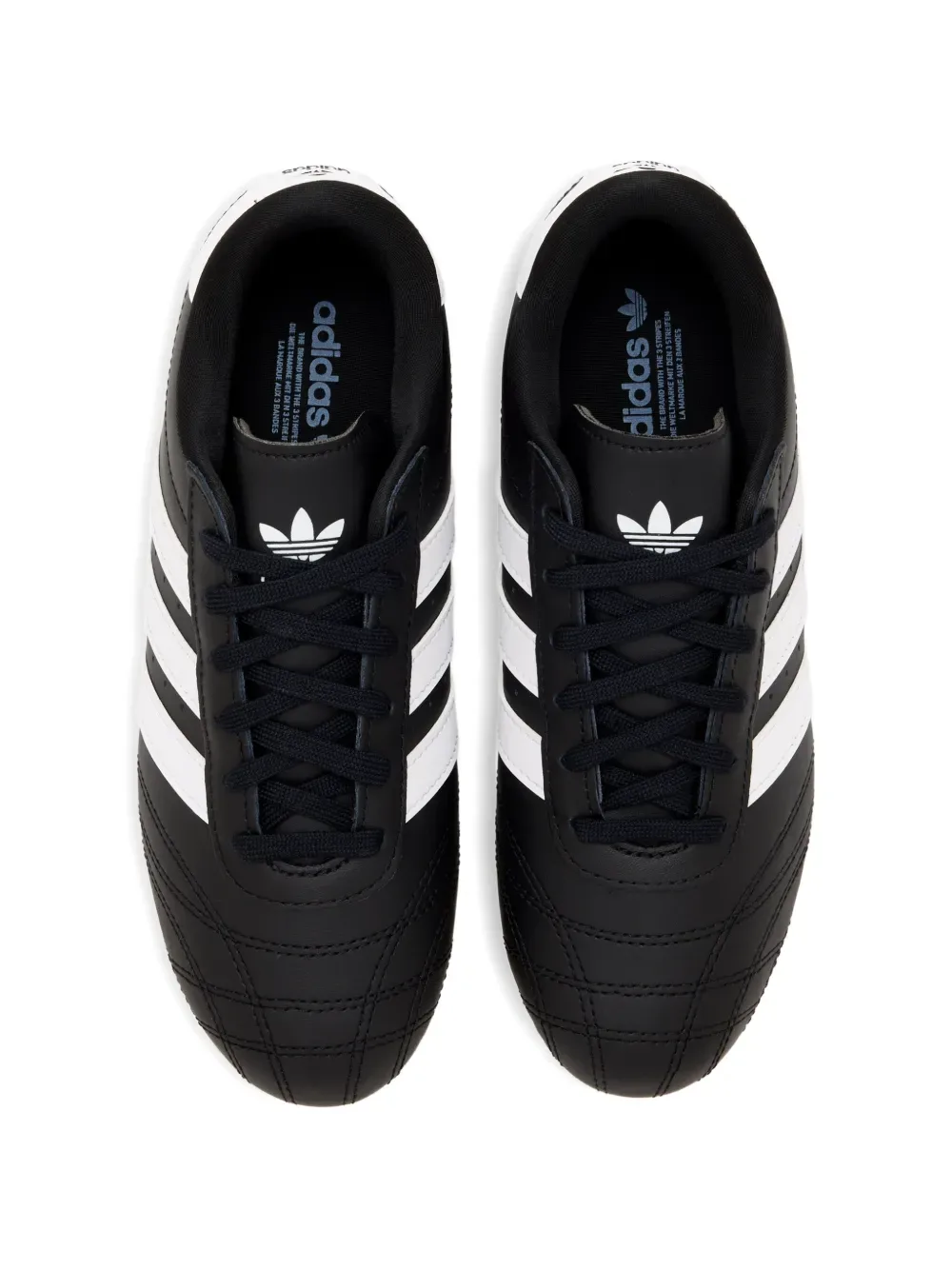 Кеды с полосками и шнуровкой Adidas Kids, черный — фото 4