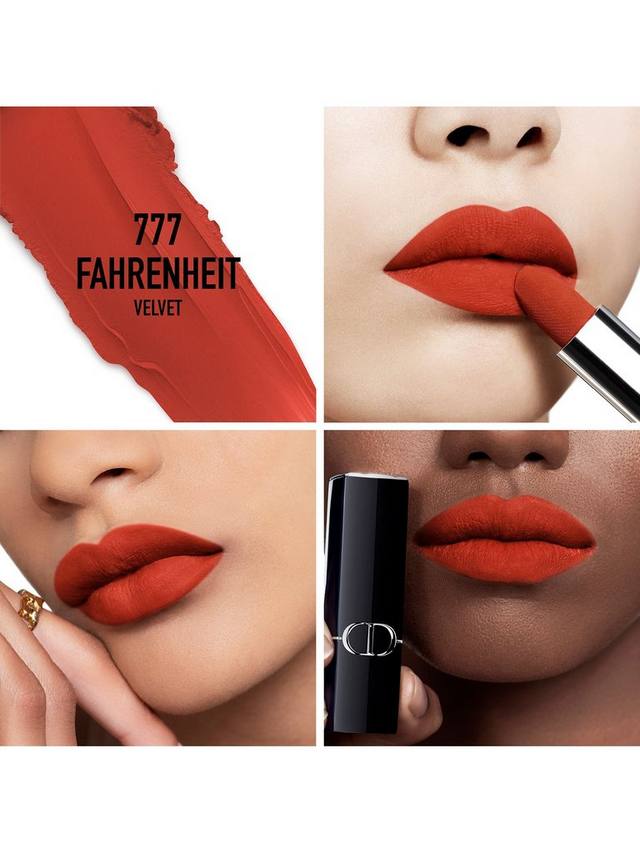 Помада Rouge Dior Couture Colour — бархатное покрытие DIOR, 777 Fahrenheit — фото 2