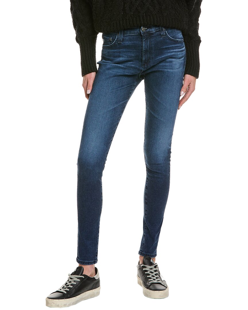 

Джинсы AG Jeans Farrah 3 Year Highrise с высокой посадкой Узкие джинсы, синий