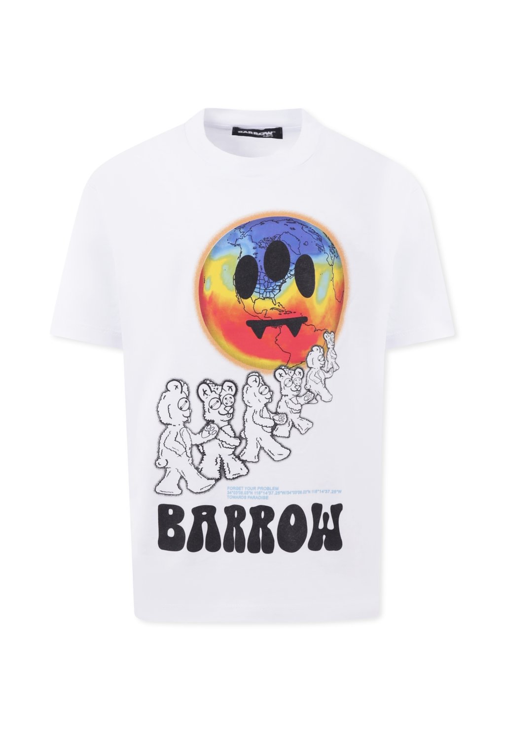 

Футболка с принтом A MANICA CORTA Barrow, белый