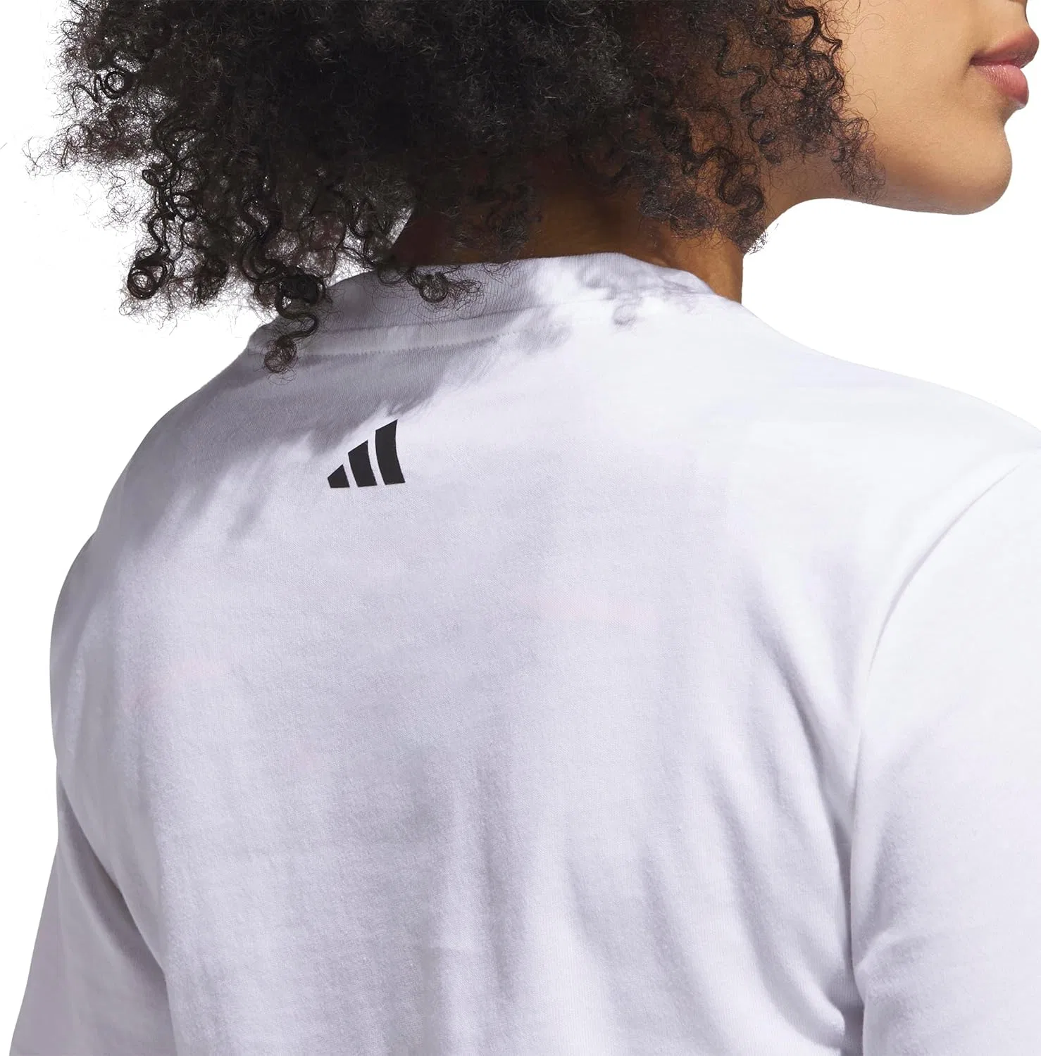 Футболка женская с графическим принтом adidas, белый — фото 4