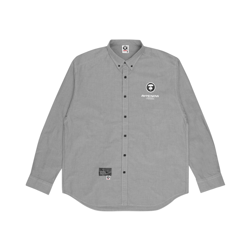 

Рубашка с вышитым логотипом от *A Bathing APE Aape, White WHX