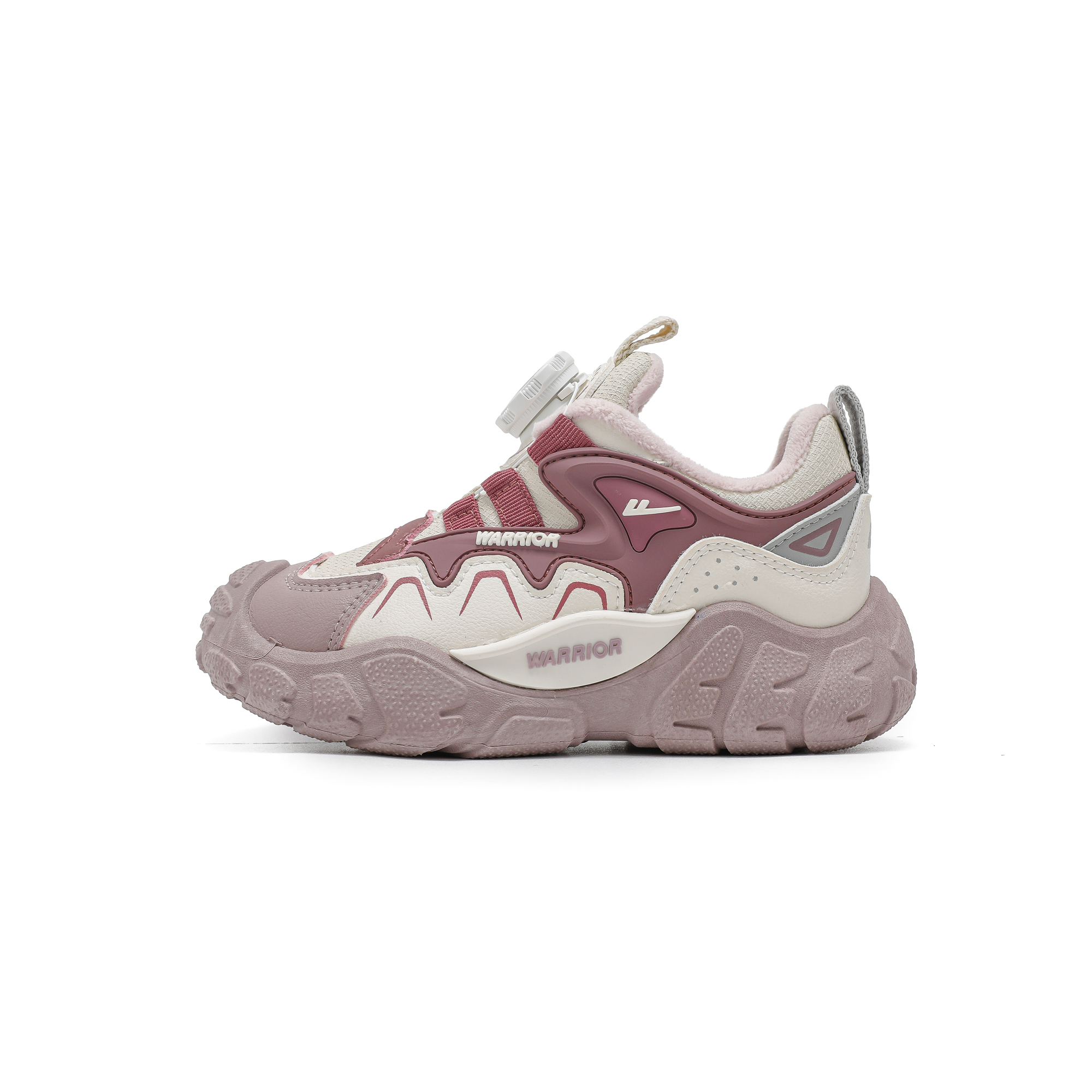 Утепленные детские ботинки Slip Resistant Abrasion Resistant WARRIOR, серый/белый/черный (fleece-lined) — фото 3