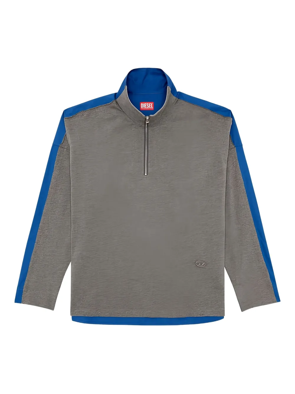 

Джемпер с длинными рукавами и полу-молнией Diesel, серый