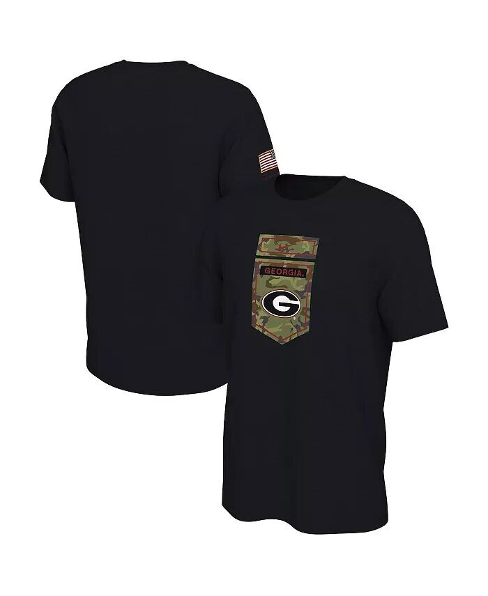 

Мужская черная футболка с камуфляжным принтом Georgia Bulldogs Veterans Nike