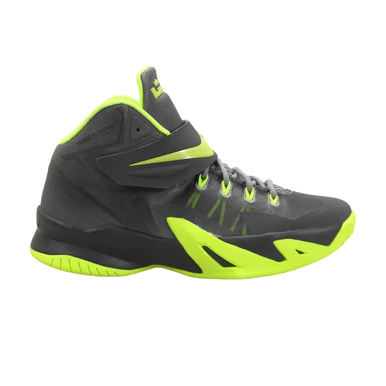 

Кроссовки Nike LeBron Soldier 8 GS 'Magnet Grey Volt', серый