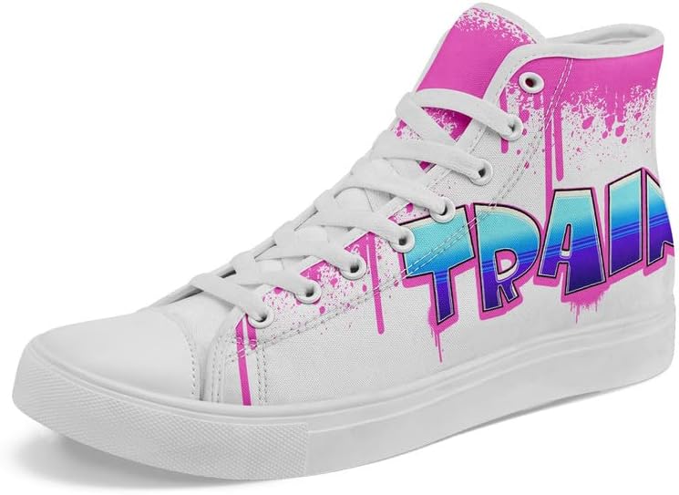 

Женские ультрафashion кеды на высокой подошве AWSOLE Yoga с принтом, унисекс, шнуровка, повседневная обувь для прогулок, тенниса и тренировок, белый/розовый