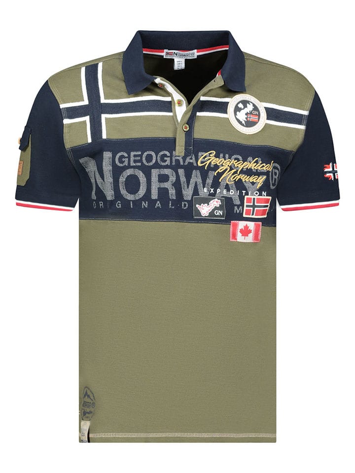 

Рубашка-поло Geographical Norway, хаки