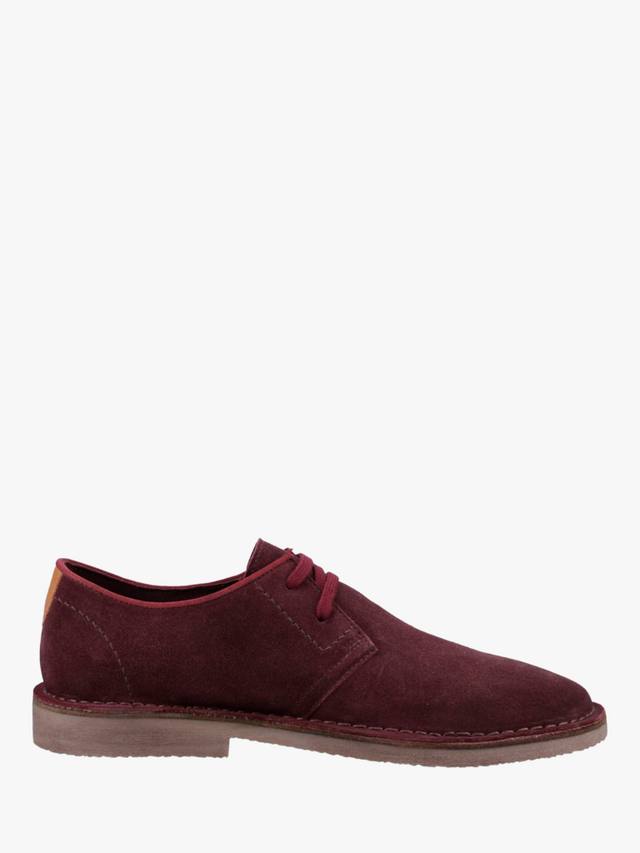 

Скаутские замшевые туфли на шнуровке Hush Puppies, цвет Wine