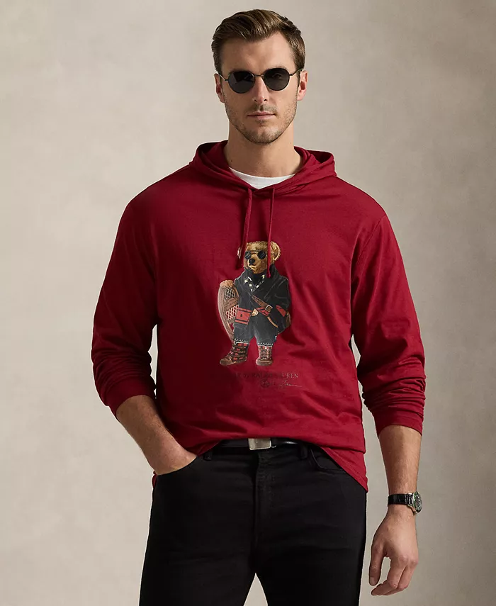 

Мужская футболка с капюшоном Big & Tall Polo Ralph Lauren, красный