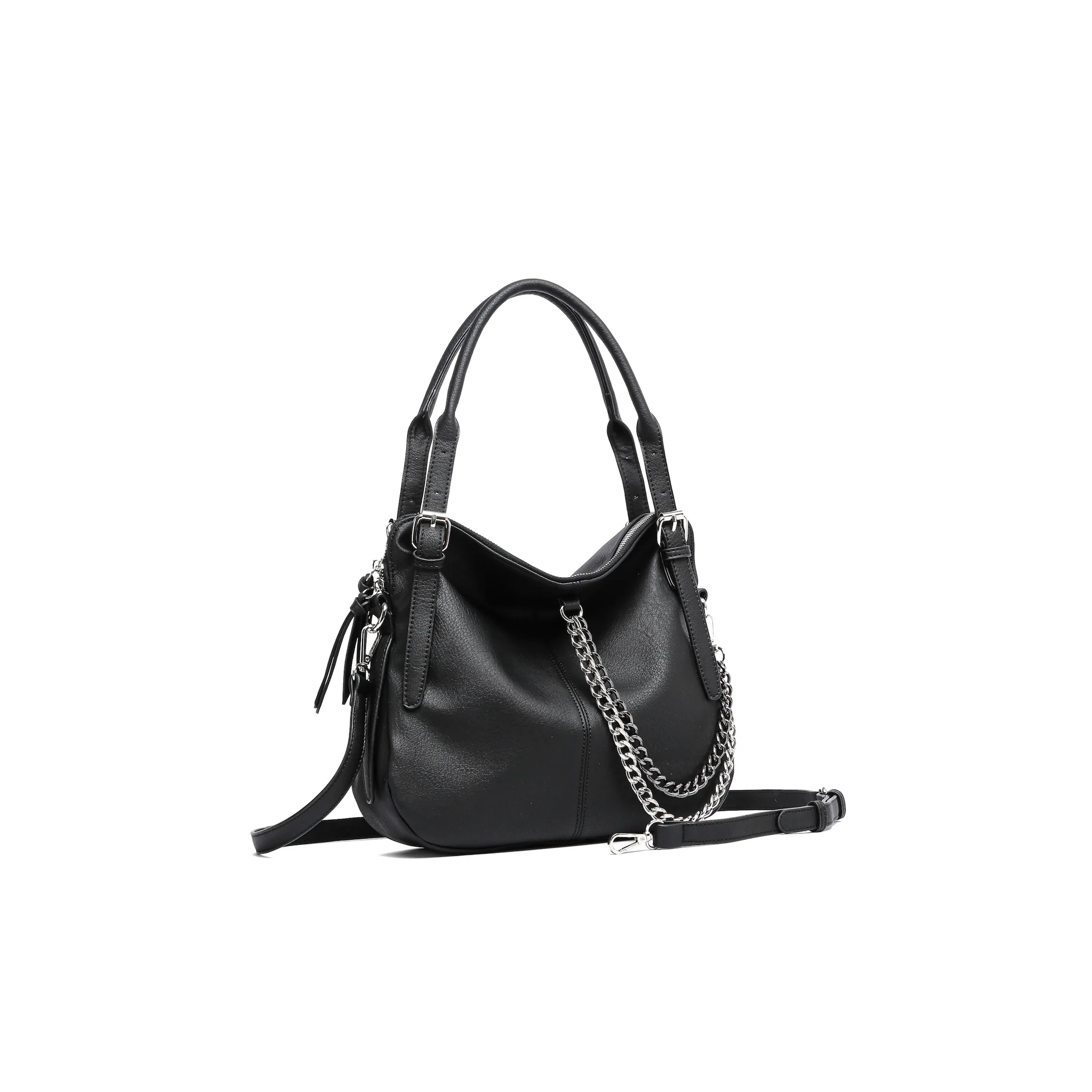 

Сумка через плечо COLLEZIONE ALESSANDRO "RockMe", из мягкого материала, черный