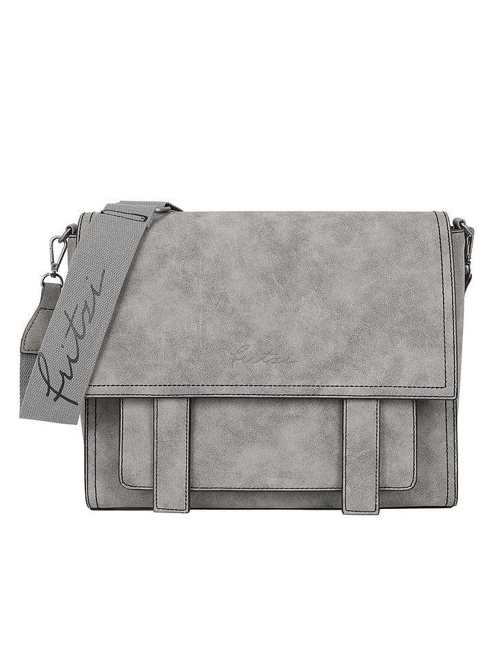 

Наплечная сумка Fritzi aus Preußen, цвет grau - (b)12 x (h)31 x (t)40 cm