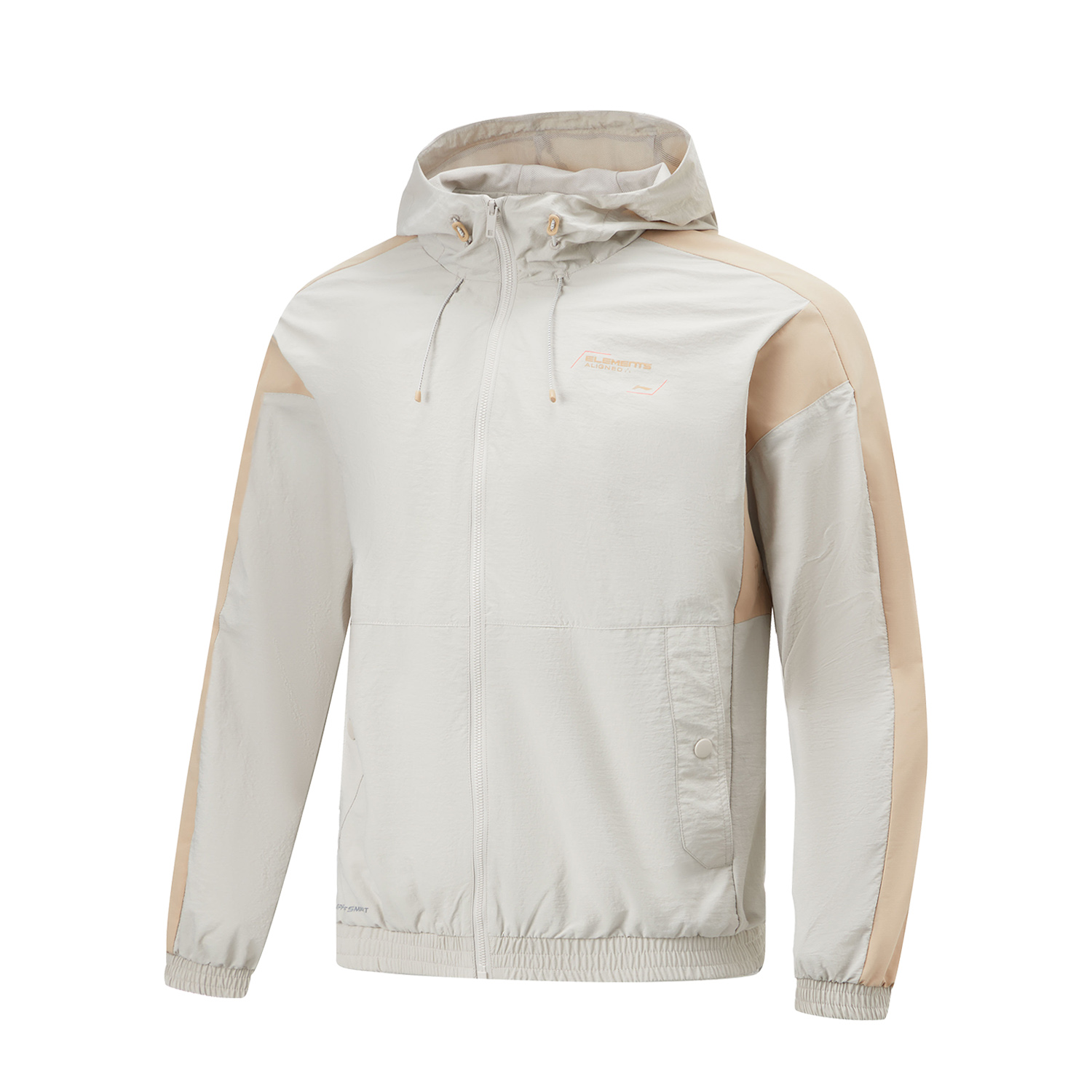 

LINING Фитнес куртка тренч мужская мика серый, Mica Gray