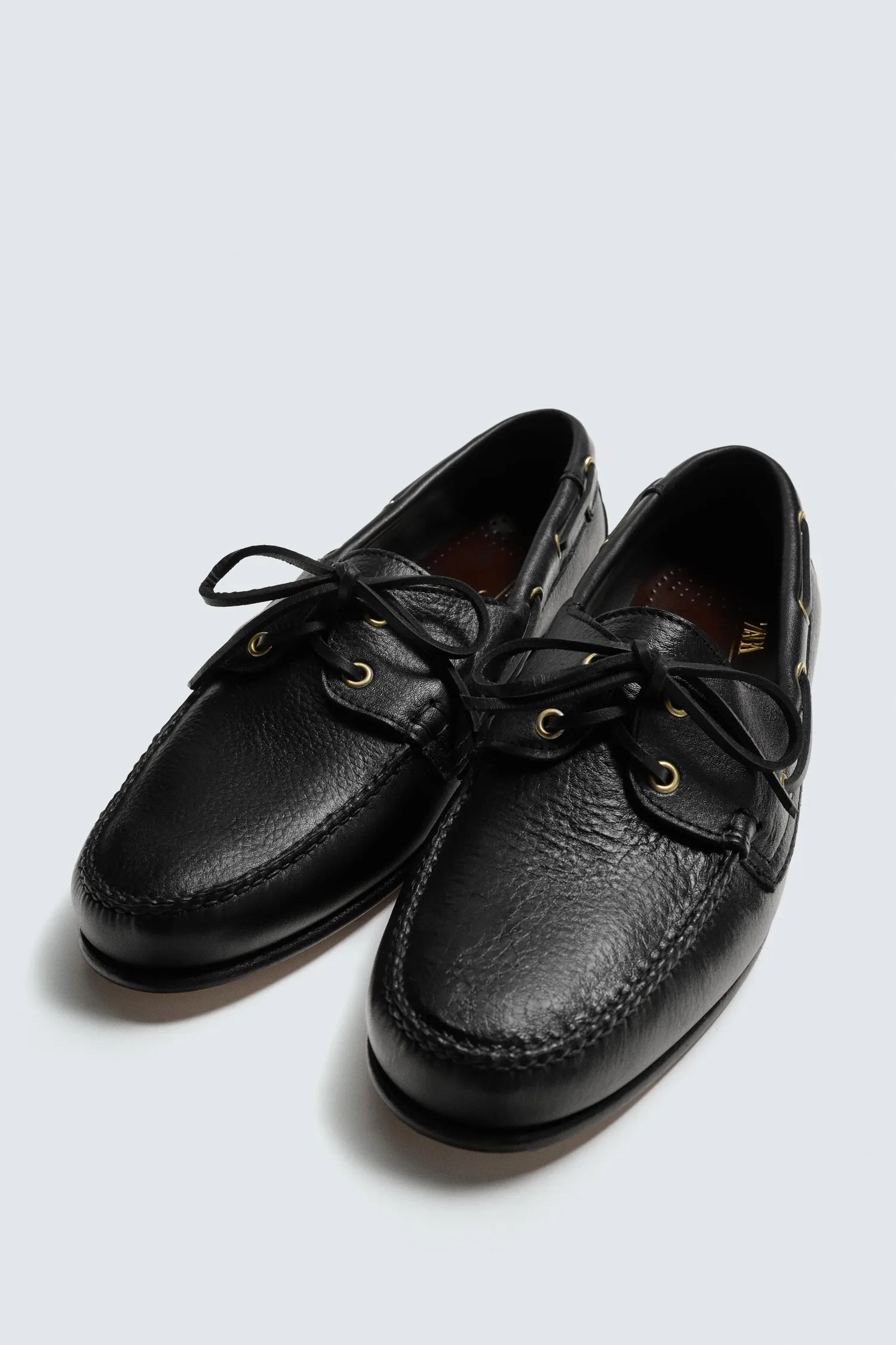 Туфли castellano 1920  x Zara man deck shoes, черный — фото 2