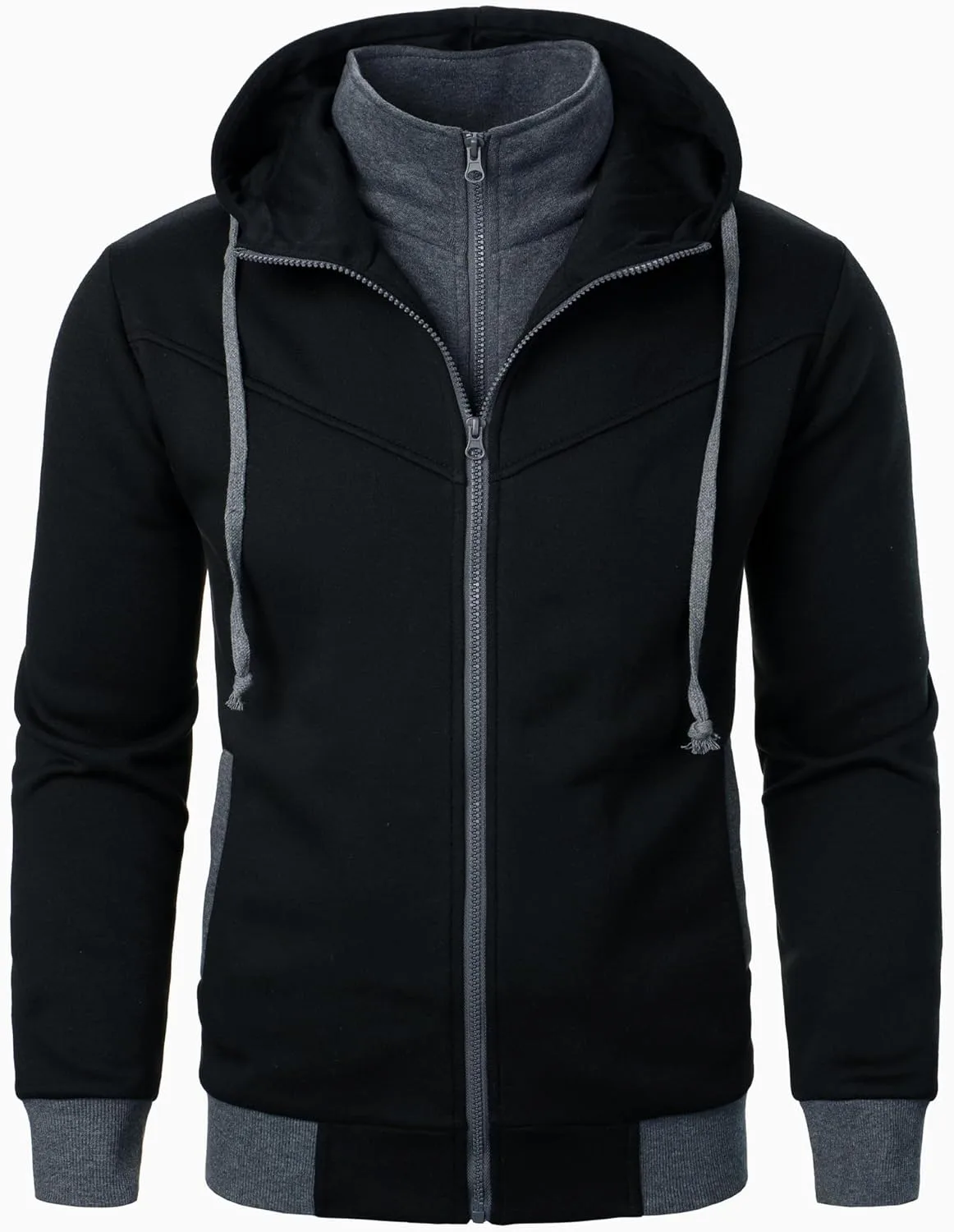 

Толстовка evzosrz с капюшоном и молнией, теплая, зимняя