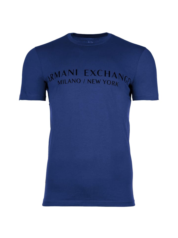 

Футболка Armani Exchange, цвет mazarine blue