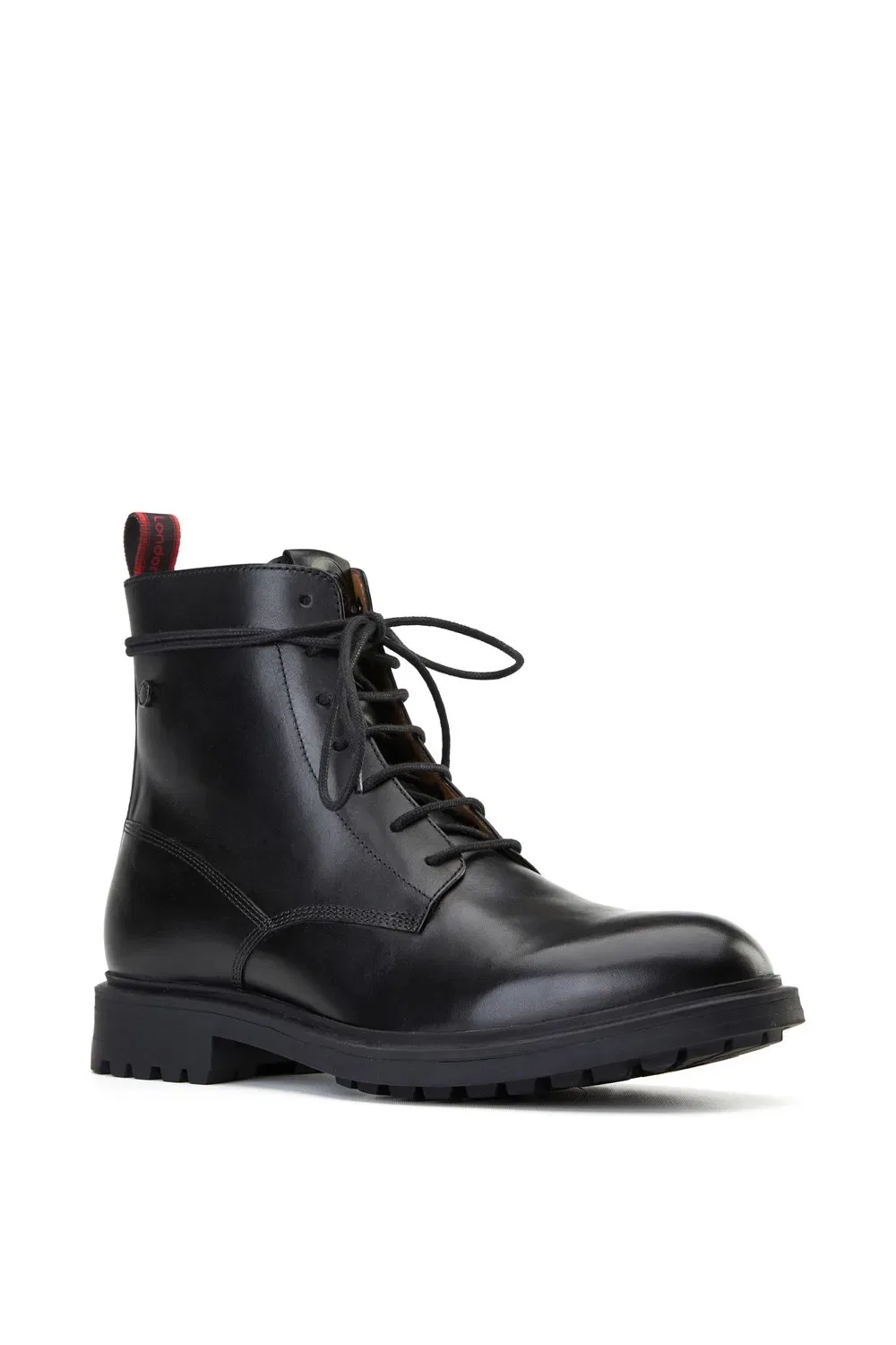 Ботинки Brunel 7 Eyelet на шнуровке Base London, черный