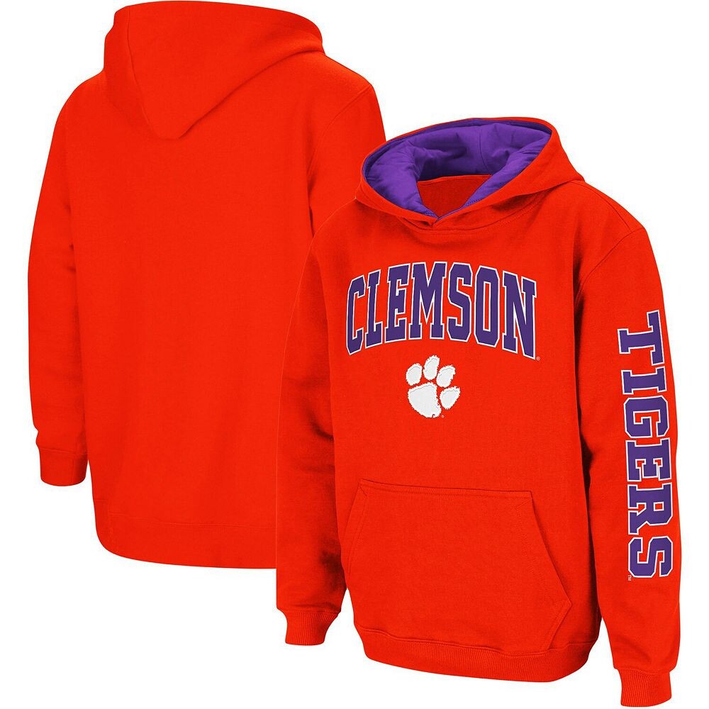 

оранжевый пуловер с капюшоном Youth Colosseum Clemson Tigers 2-Hit Team, цвет Clm Orange