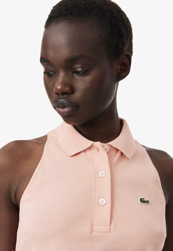 Рубашка поло Lacoste MC Femme, Rose Corail-Ui — фото 4