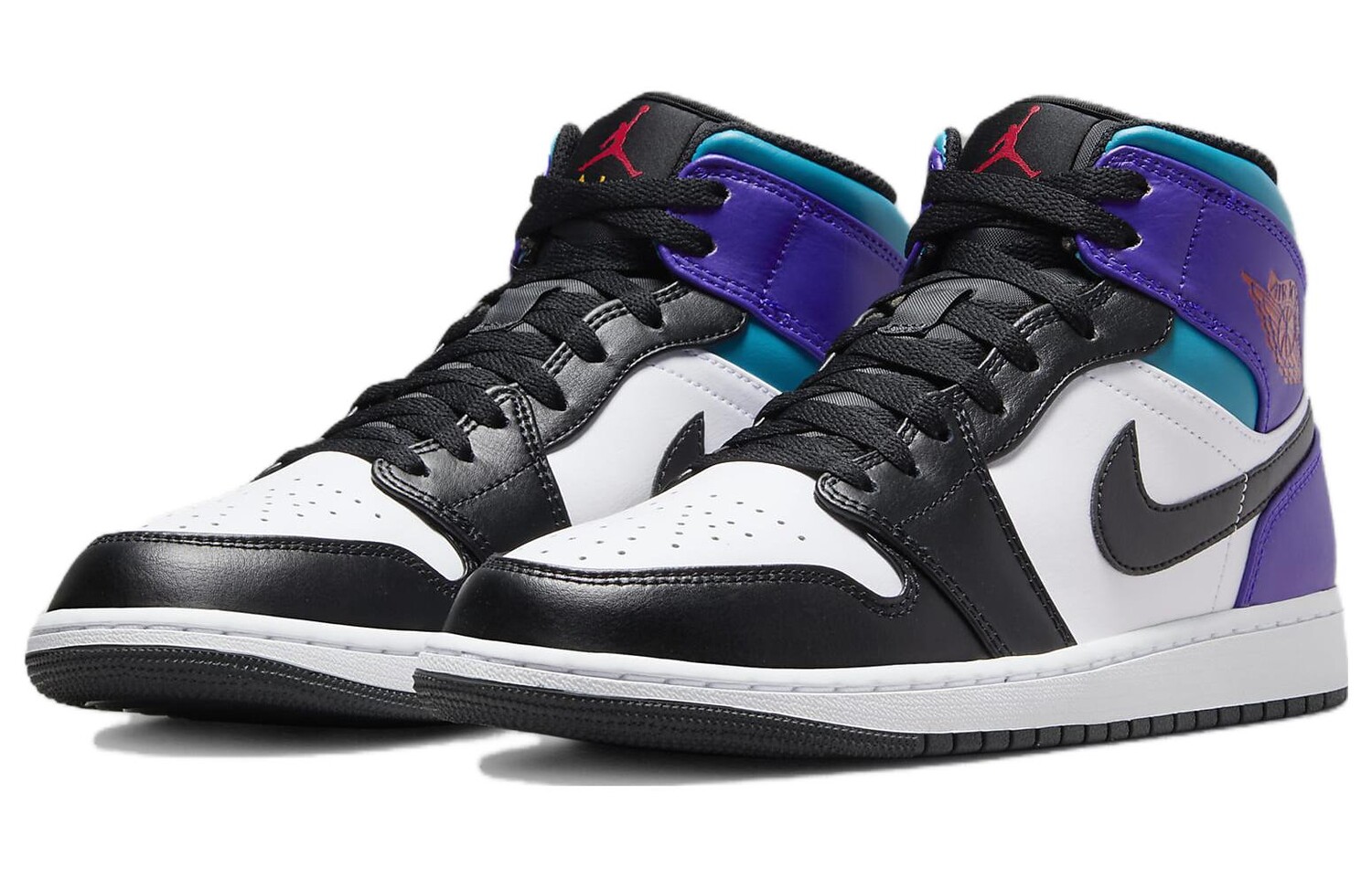 Мужские баскетбольные кроссовки Jordan Air Jordan 1 Vintage, Черный/Белый/Фиолетовый — фото 3