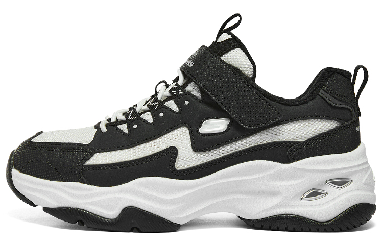 

Skechers Низкие кроссовки для девочек с амортизацией, износостойкие, цвет черный, белый, для подростков
