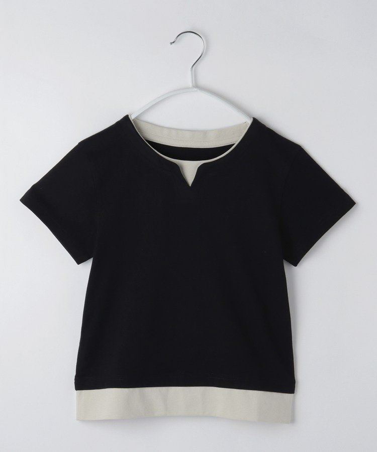 Футболка с вырезом-ключом THE SHOP TK, Black (019)