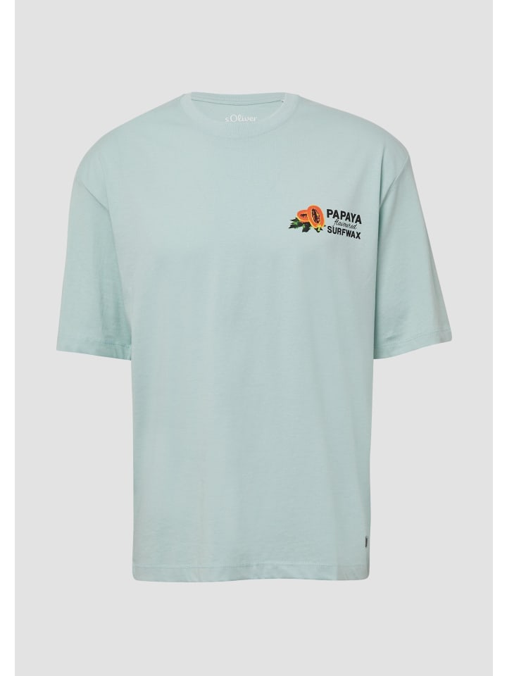 

Футболка цвета 60D1_ocean green s.Oliver, Зеленый, Футболка цвета 60D1_ocean green s.Oliver