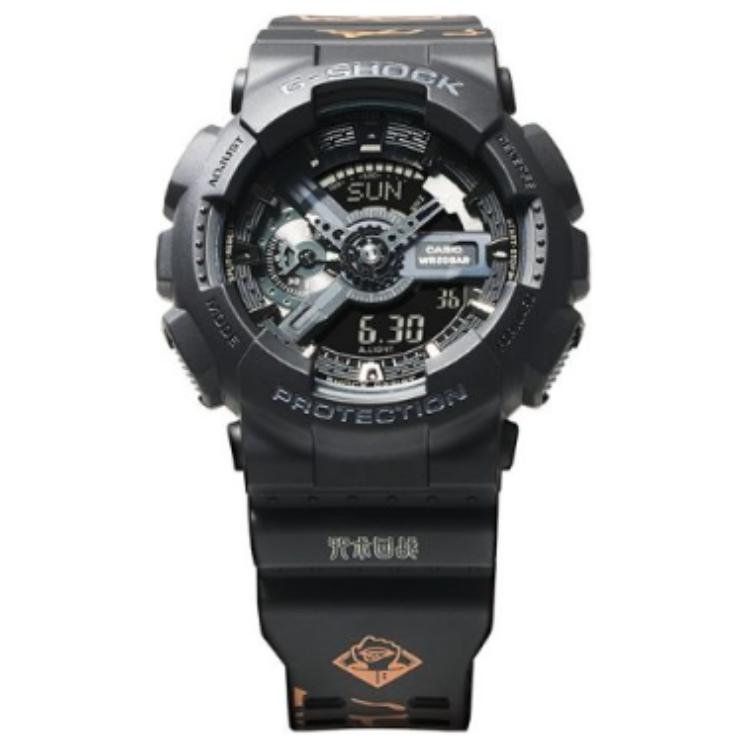 

CASIO Мужские часы с двойным жидкокристаллическим/аналоговым дисплеем, черные, GA-110-1BPRZ