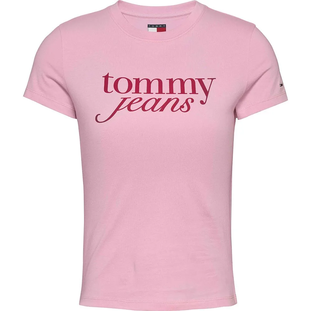 

Футболка Tommy Jeans Essential Logo, розовый