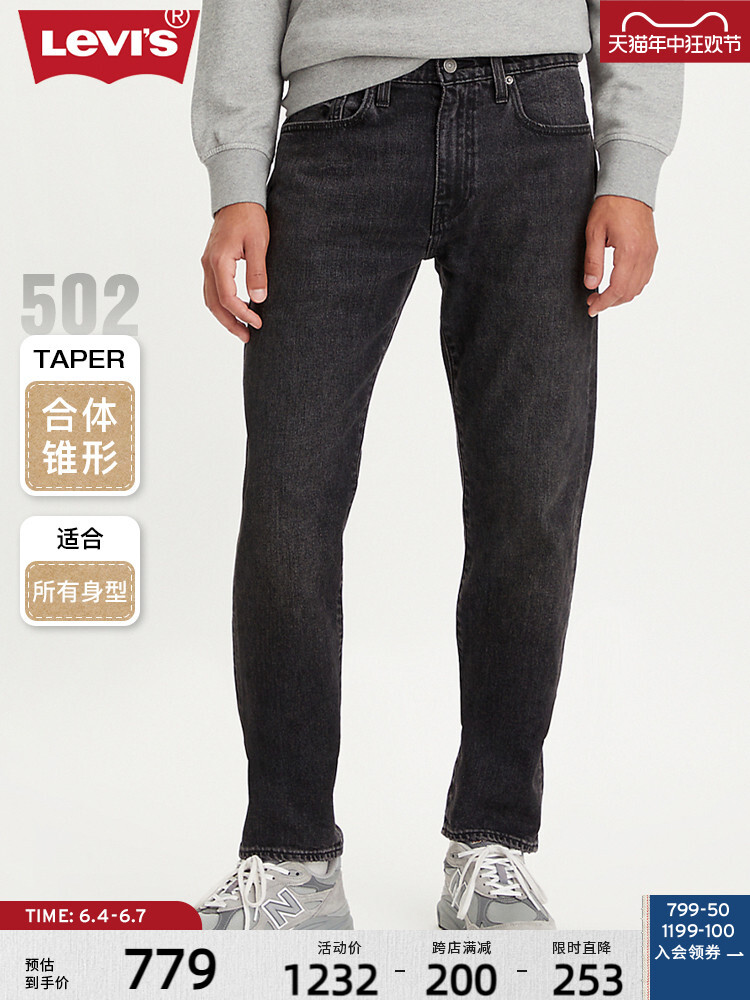 

Джинсы классические мужские Levi's Summer, черный