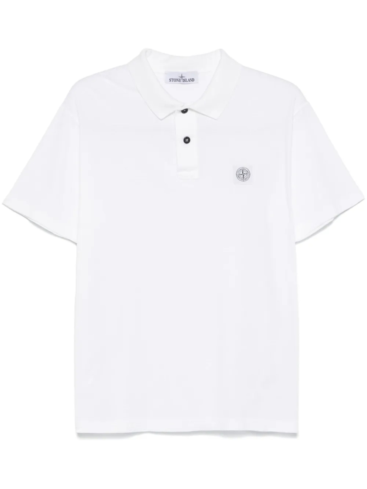 

Stone Island рубашка поло с нашивкой Compass, белый