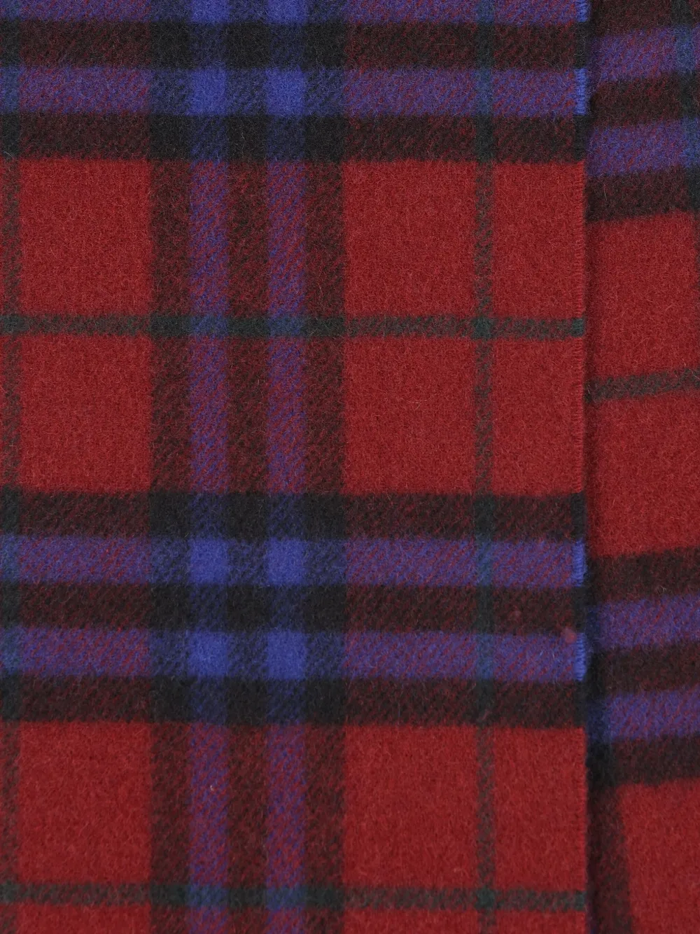 Клетчатый шарф с бахромой BURBERRY, красный — фото 2