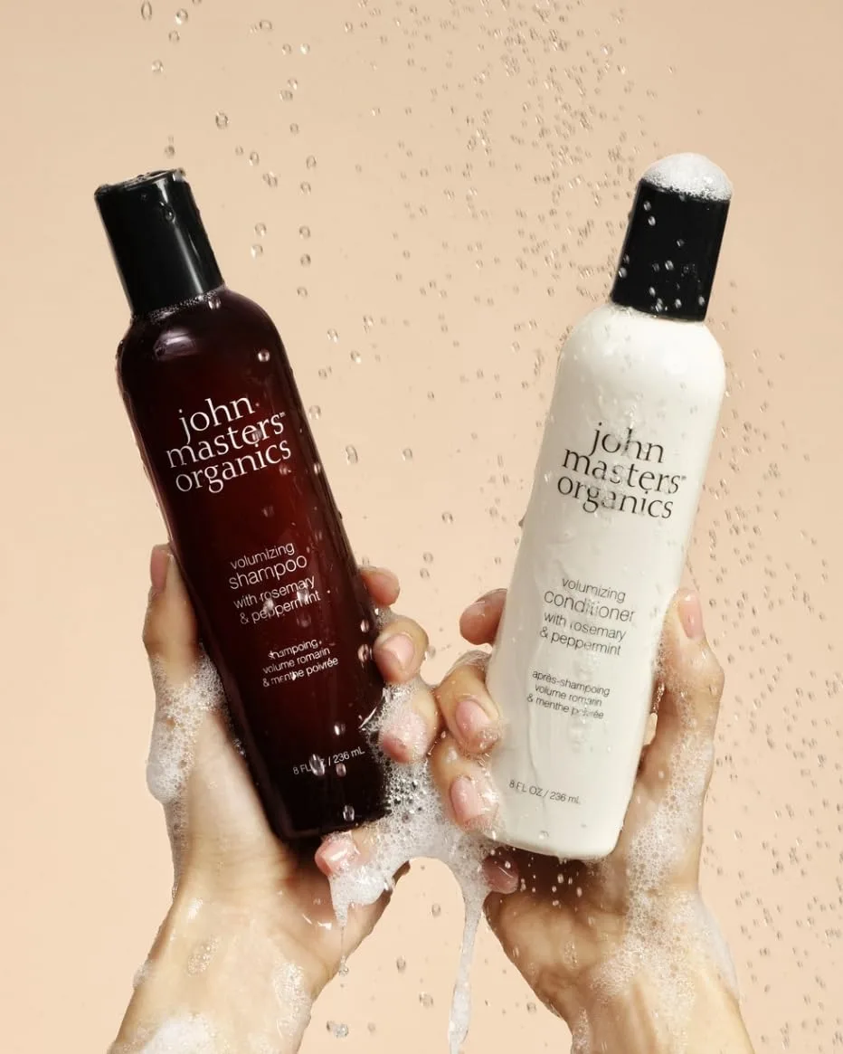John Masters Organics | Кондиционер для придания объема с розмарином и мятой | Для тонких волос | Объем | Без силиконов и парабенов | Натуральный уход за волосами (450 мл) — фото 4