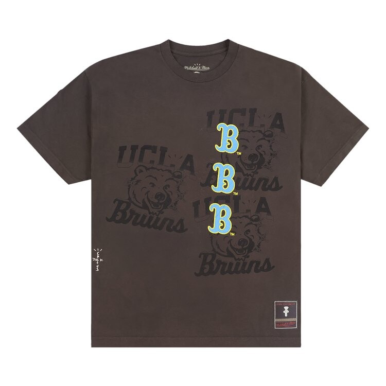 

Футболка Cactus Jack By Travis Scott Cactus Jack by Travis Scott x Mitchell & Ness University Of California, Los Angeles Seal Tee, коричневый