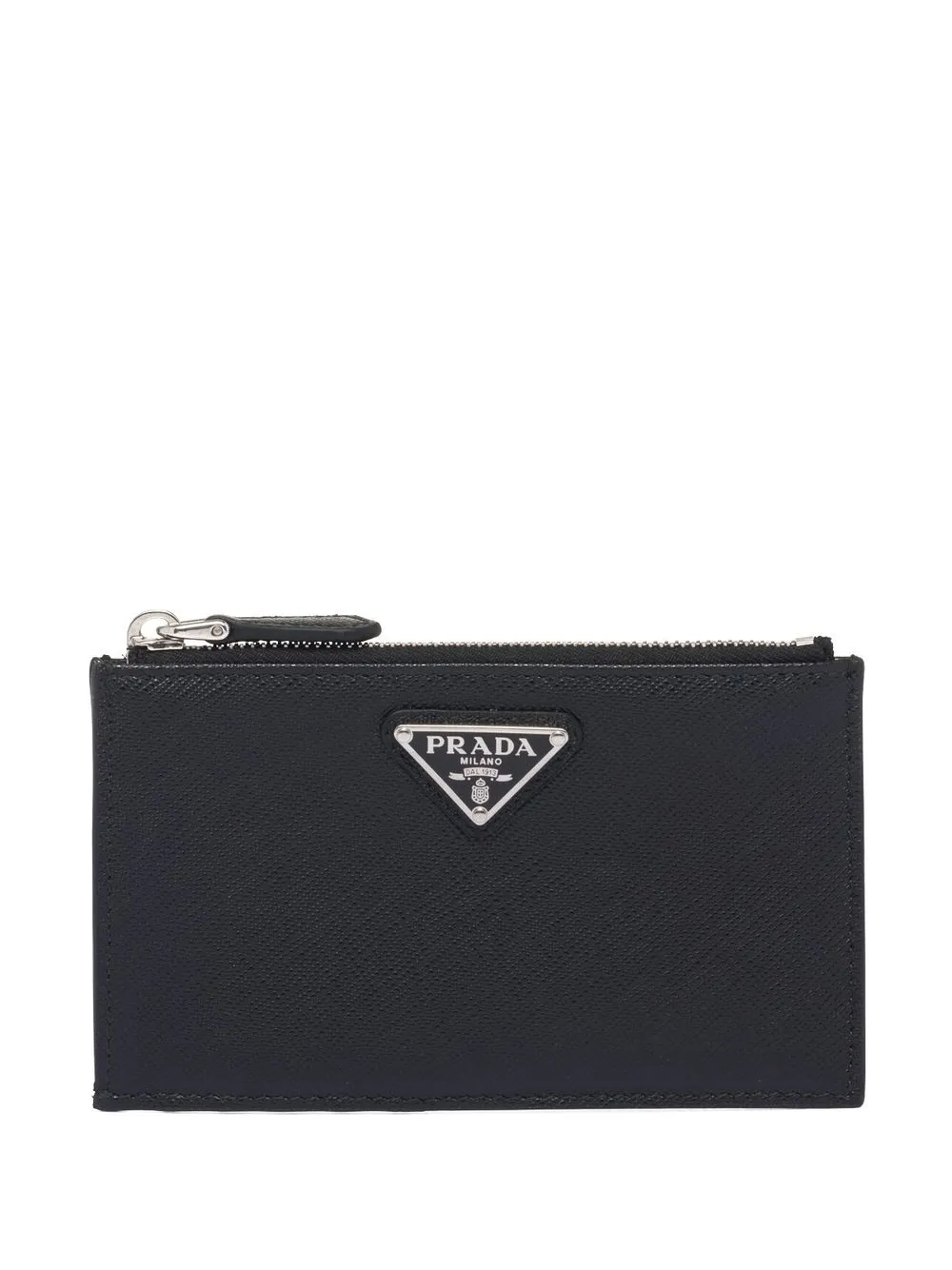

Кардхолдер из сафьяновой кожи Prada, черный