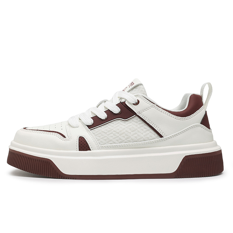 

Sportful Антискользящие износостойкие низкие скейтерские кроссовки мужские бежево-красные, цвет Beige Red