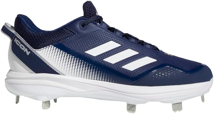 Мужские бейсбольные кроссовки Adidas Icon 7, белый/синий/темно-синий — фото 2