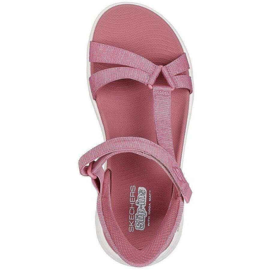 Сандалии Skechers Go Walk Flex Sandal, розовые, женские — фото 2