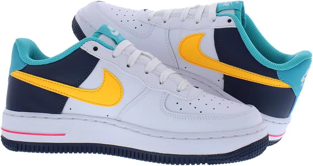 Кроссовки Nike Air Force 1 для детей, белый/розовый/синий — фото 4