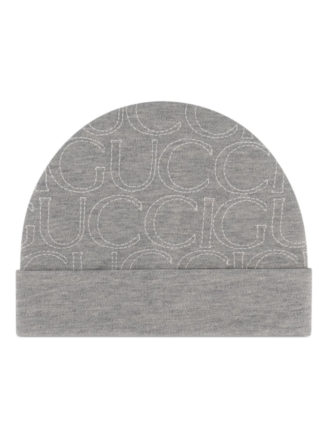 

Шапка с вышитым логотипом Gucci Kids, серый